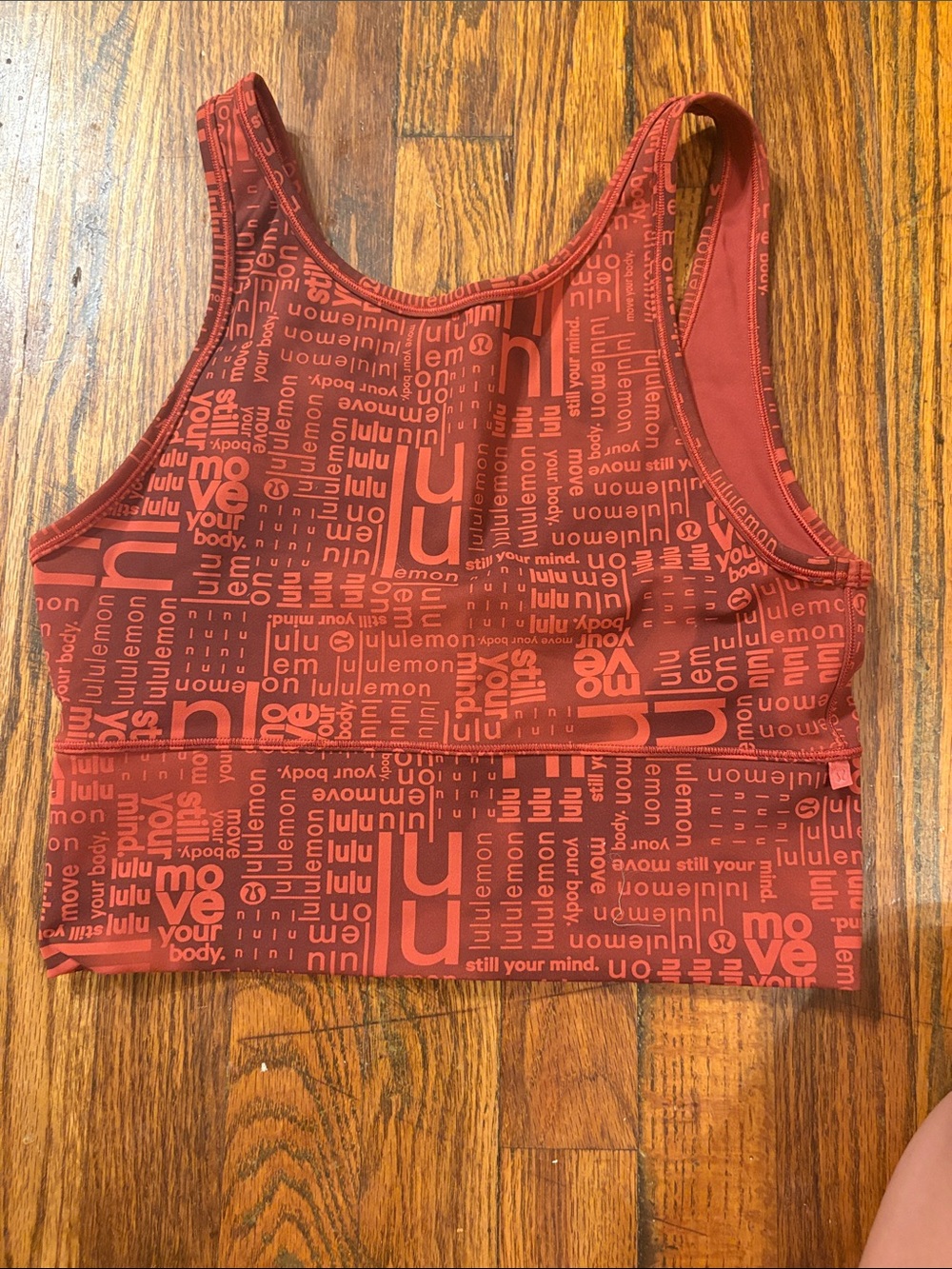 🎉Like New! Lululemon athletica Red Graphic Crop Tank